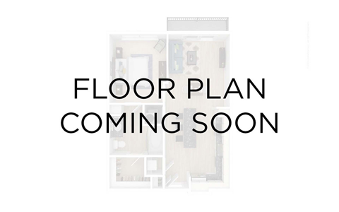 Floor plan for 1 bed, 1 bath, 900 sqft